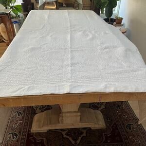 Real Simple Cotton Quilt Textured Bedspread Coverlet 90" x 78" Quilted Bedcover